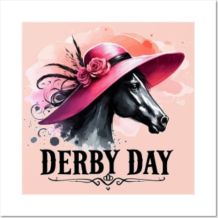 Derby Day Party Funny Horse Racing Lover Posters and Art